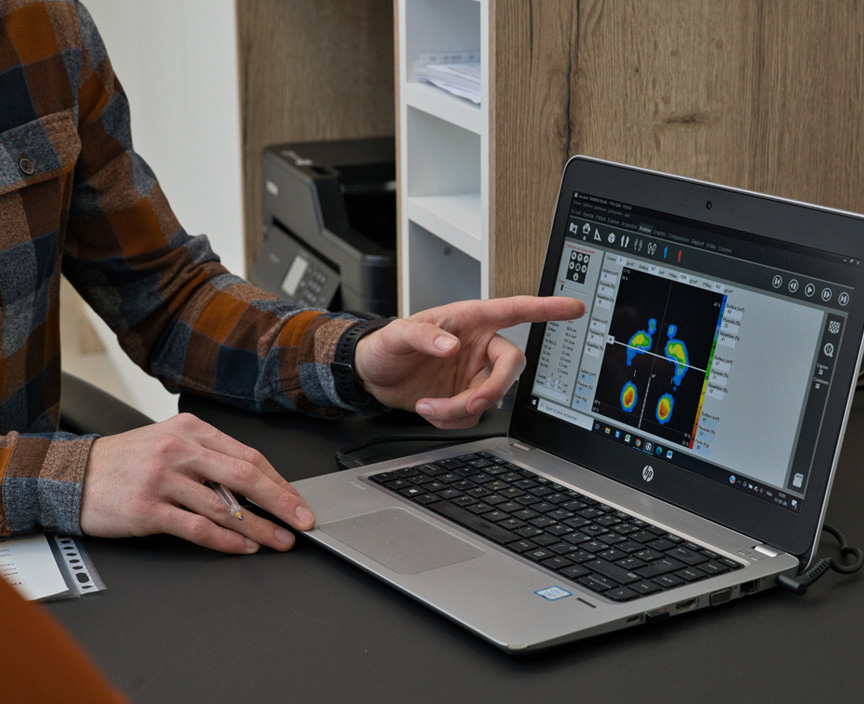 Matériel de posturologie à Bertrix, en province du Luxembourg